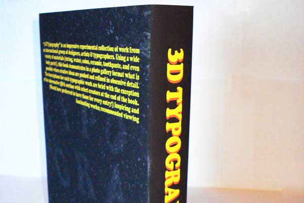 3D Typography Book Cover